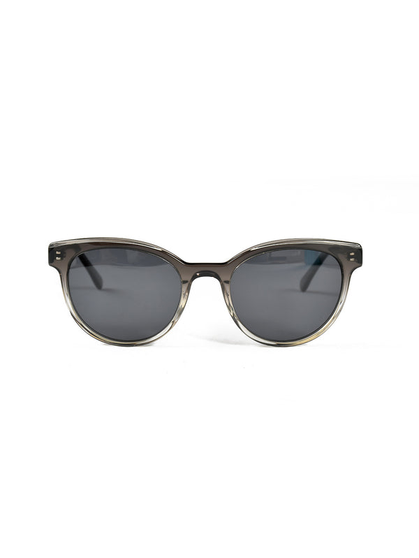 Black Acetate Frame Grey Polarised Women's Sunglasses