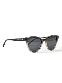 Black Acetate Frame Grey Polarised Women's Sunglasses