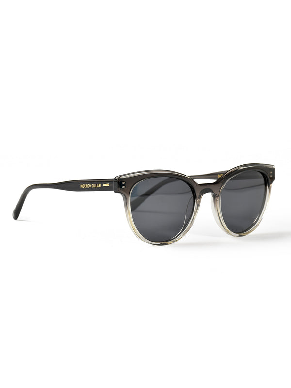 Black Acetate Frame Grey Polarised Women's Sunglasses
