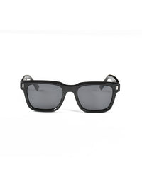 Black Acetate Frame Grey Polarised Men's Sunglasses