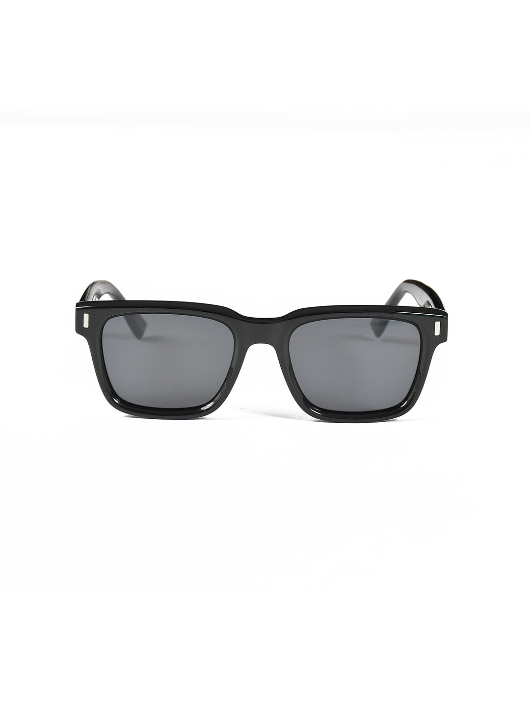 Black Acetate Frame Grey Polarised Men's Sunglasses