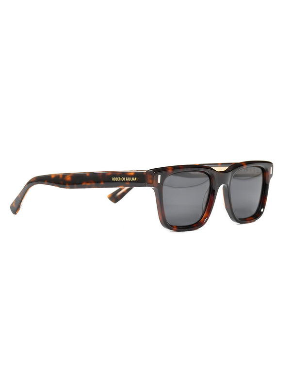 Tortoise Acetate Frame Grey Polarised Men's Sunglasses