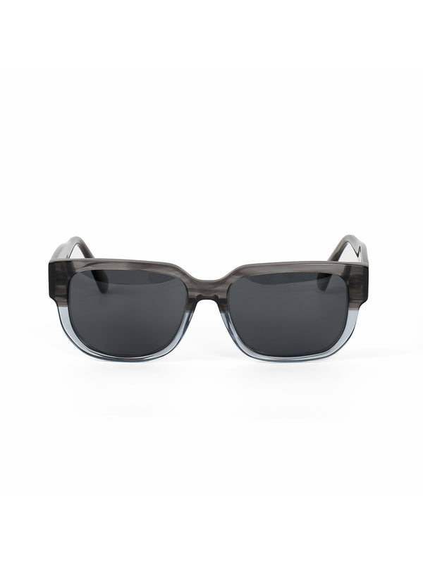 Grey Gradient Acetate Frame Grey Polarised Men's Sunglasses