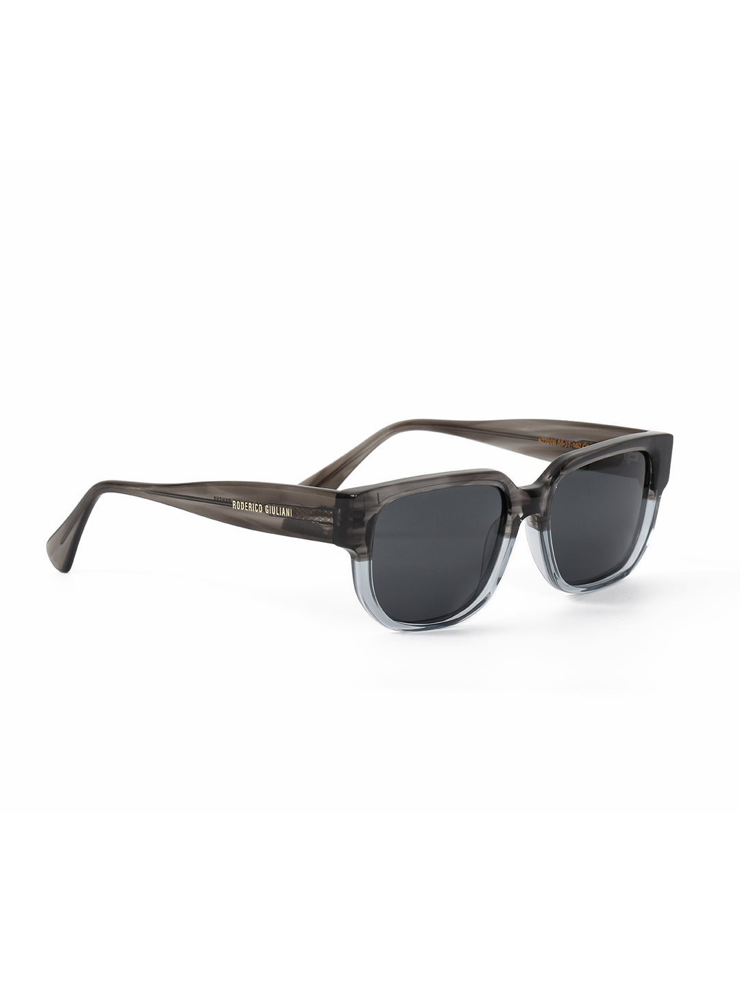 Grey Gradient Acetate Frame Grey Polarised Men's Sunglasses