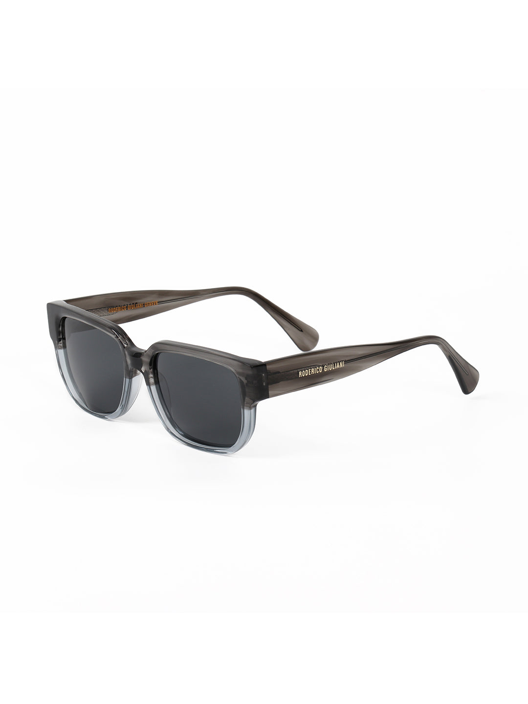 Grey Gradient Acetate Frame Grey Polarised Men's Sunglasses