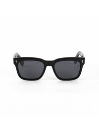Black Acetate Frame Grey Polarised Men's Sunglasses