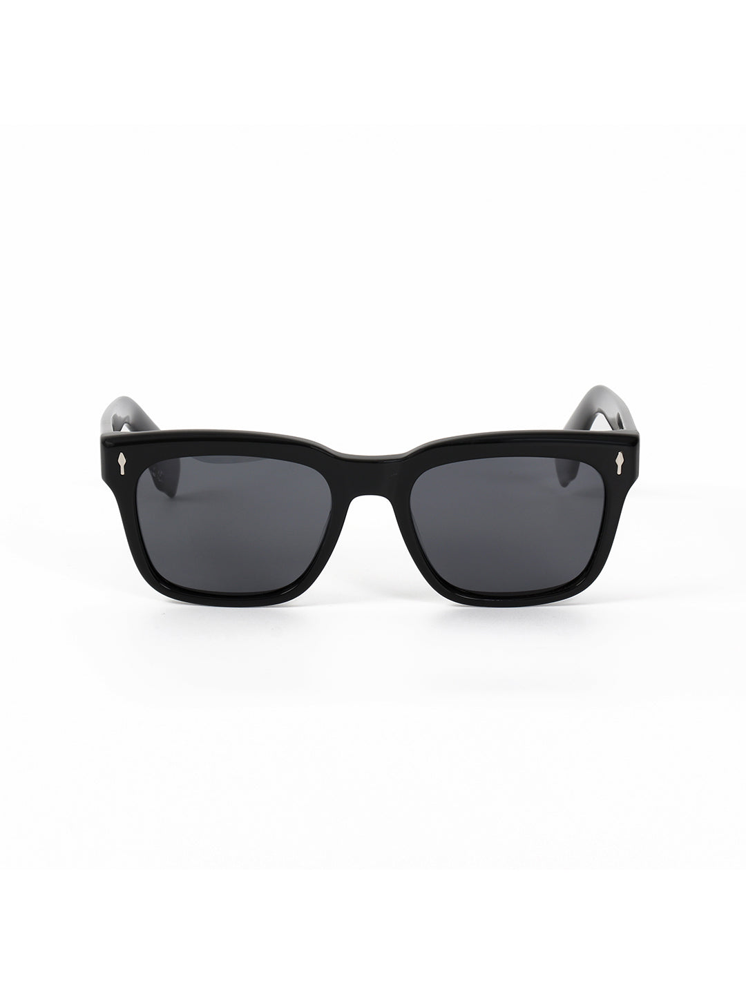 Black Acetate Frame Grey Polarised Men's Sunglasses