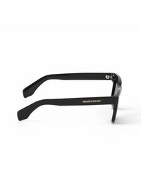 Black Acetate Frame Grey Polarised Men's Sunglasses