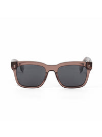Brown Acetate Frame Grey Polarised Men's Sunglasses