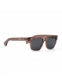 Brown Acetate Frame Grey Polarised Men's Sunglasses