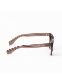 Brown Acetate Frame Grey Polarised Men's Sunglasses
