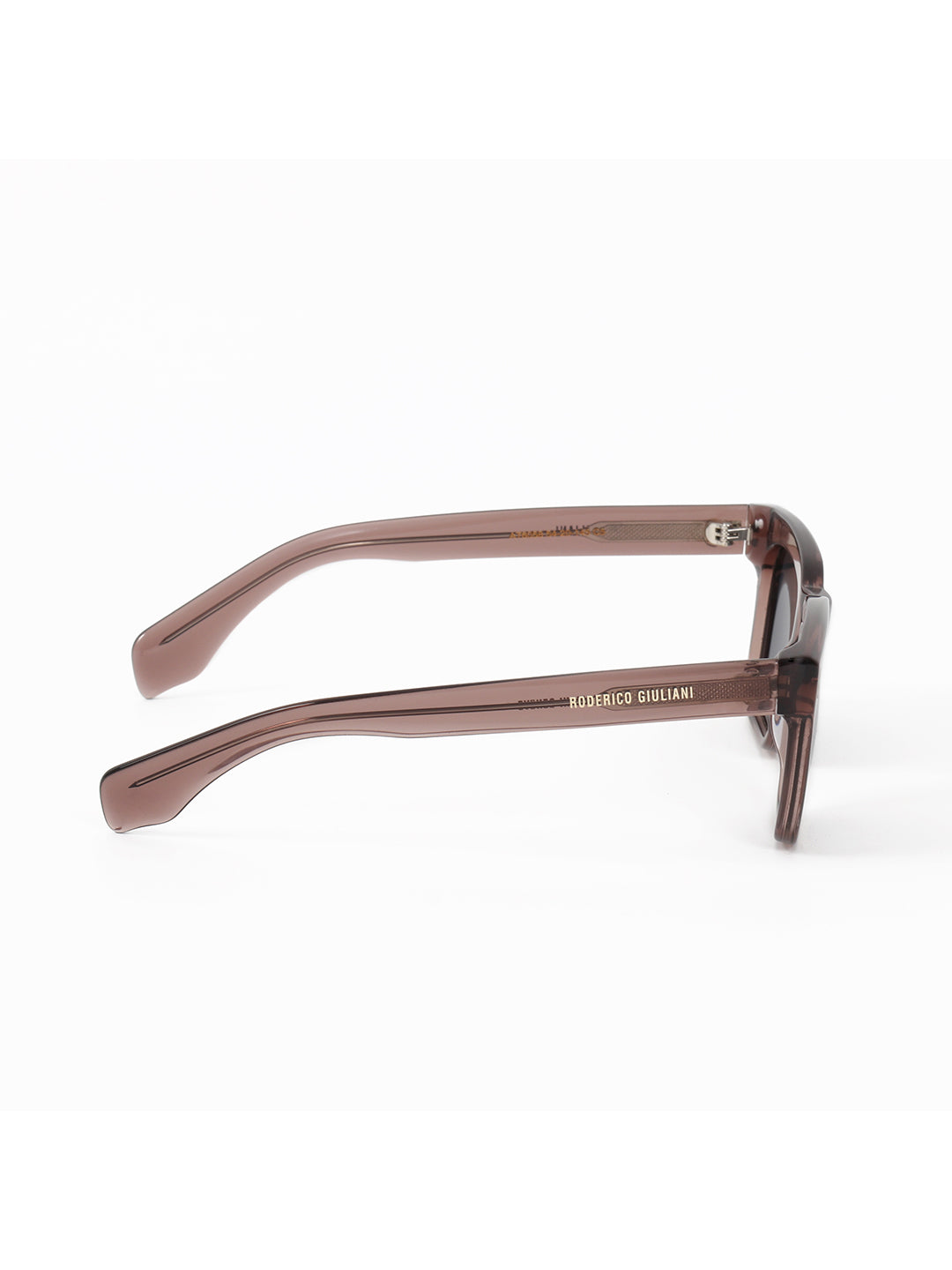 Brown Acetate Frame Grey Polarised Men's Sunglasses