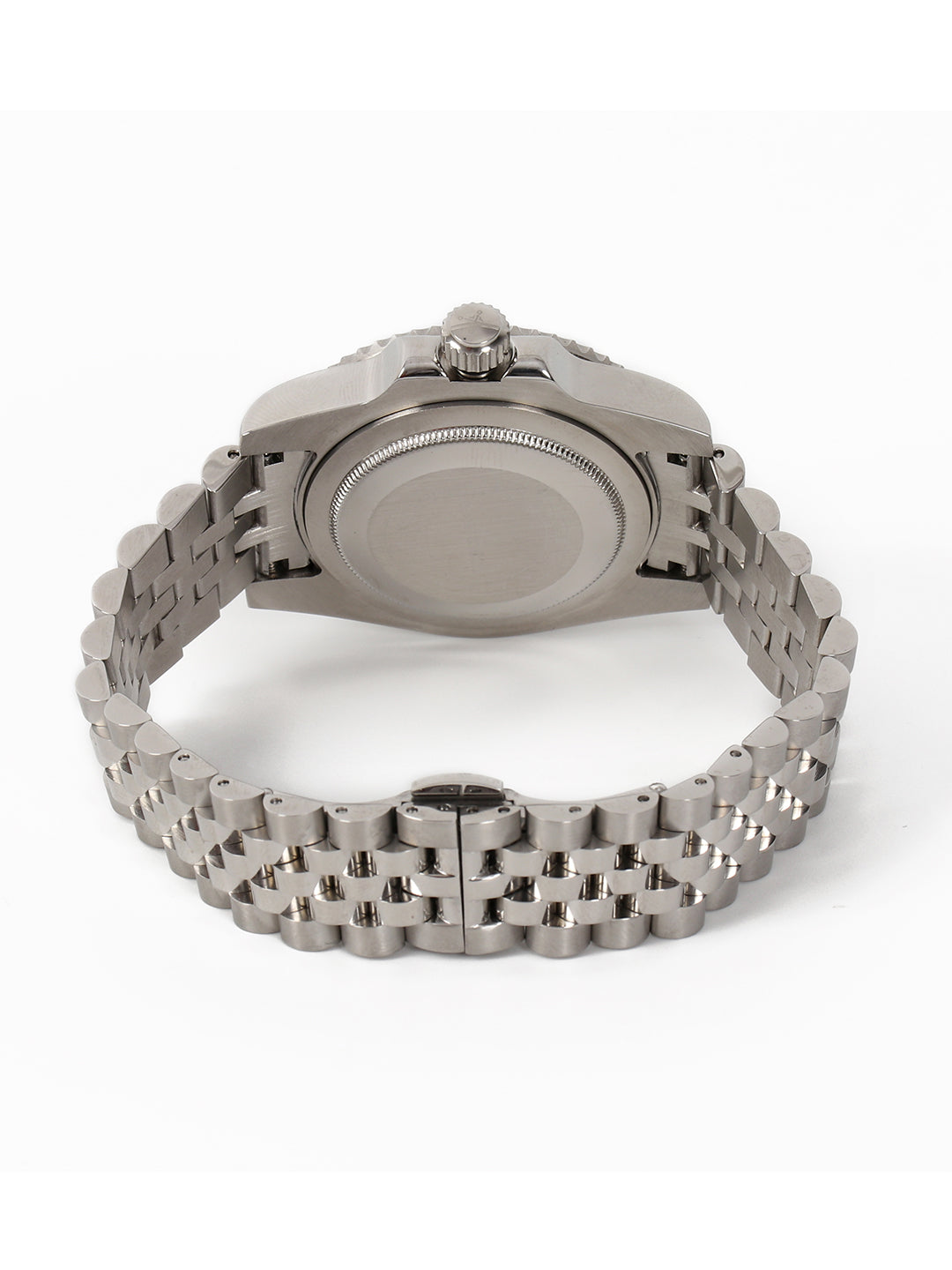Green Dial Green Bezel Silver Jubilee Bracelet Men's Analog Watch