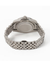 RODERICO GIULIANI ANALOG GREEN DIAL SILVER CASE GREEN BEZEL STEEL BRACELET MEN'S WATCH MJSA-7406
