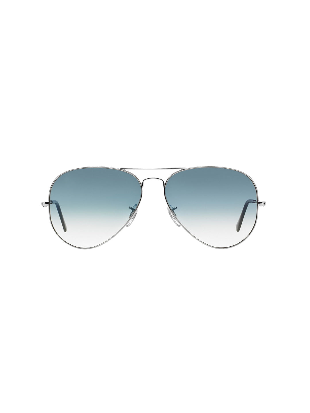 Silver Metal Frame Blue Gradient Glass Polarised Men's Sunglasses