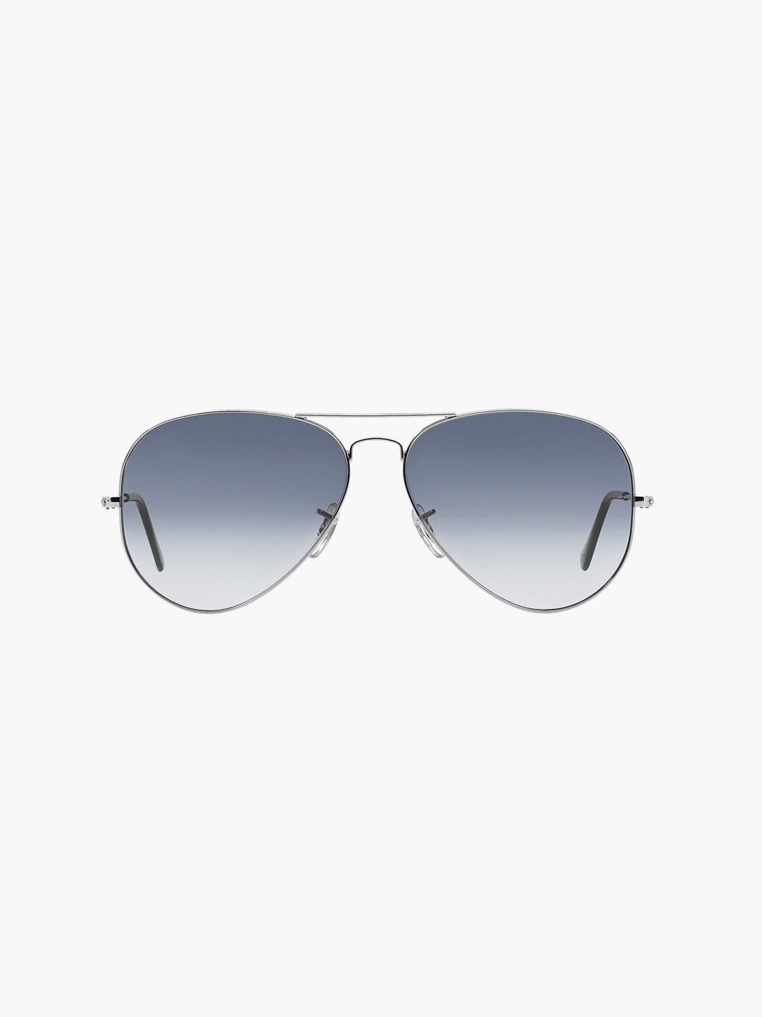 Silver Metal Frame Grey Gradient Glass Polarised Men's Sunglasses