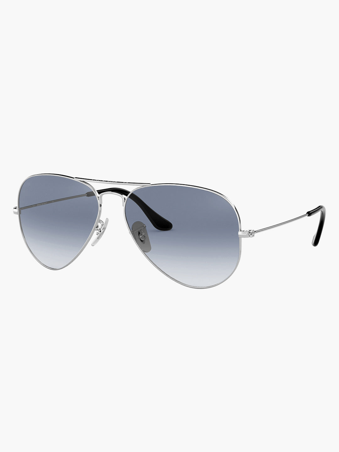 Silver Metal Frame Grey Gradient Glass Polarised Men's Sunglasses