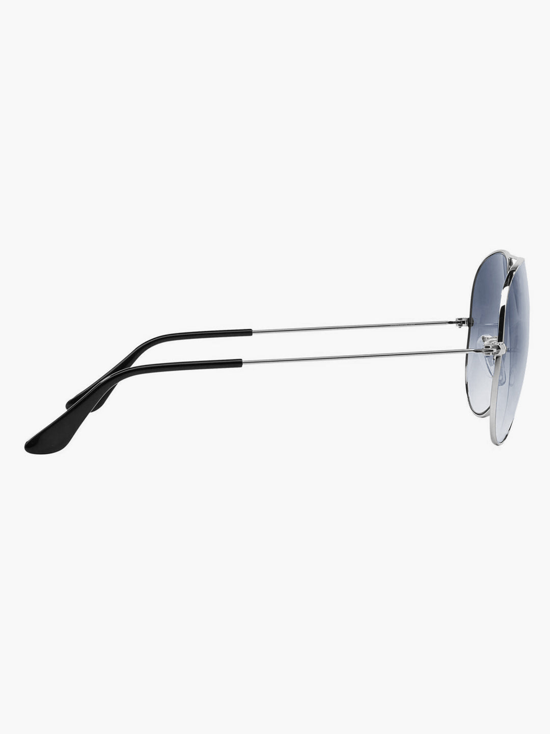 Silver Metal Frame Grey Gradient Glass Polarised Men's Sunglasses