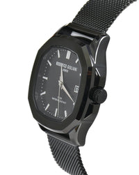 Black Dial Black Mesh Strap Men's Analog Watch