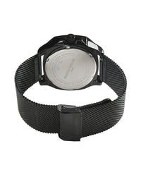 Black Dial Black Mesh Strap Men's Analog Watch