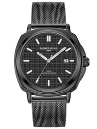 Black Dial Black Mesh Strap Men's Analog Watch