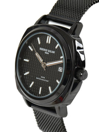 Black Dial Black Mesh Strap Men's Analog Watch