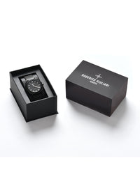 Black Dial Black Mesh Strap Men's Analog Watch