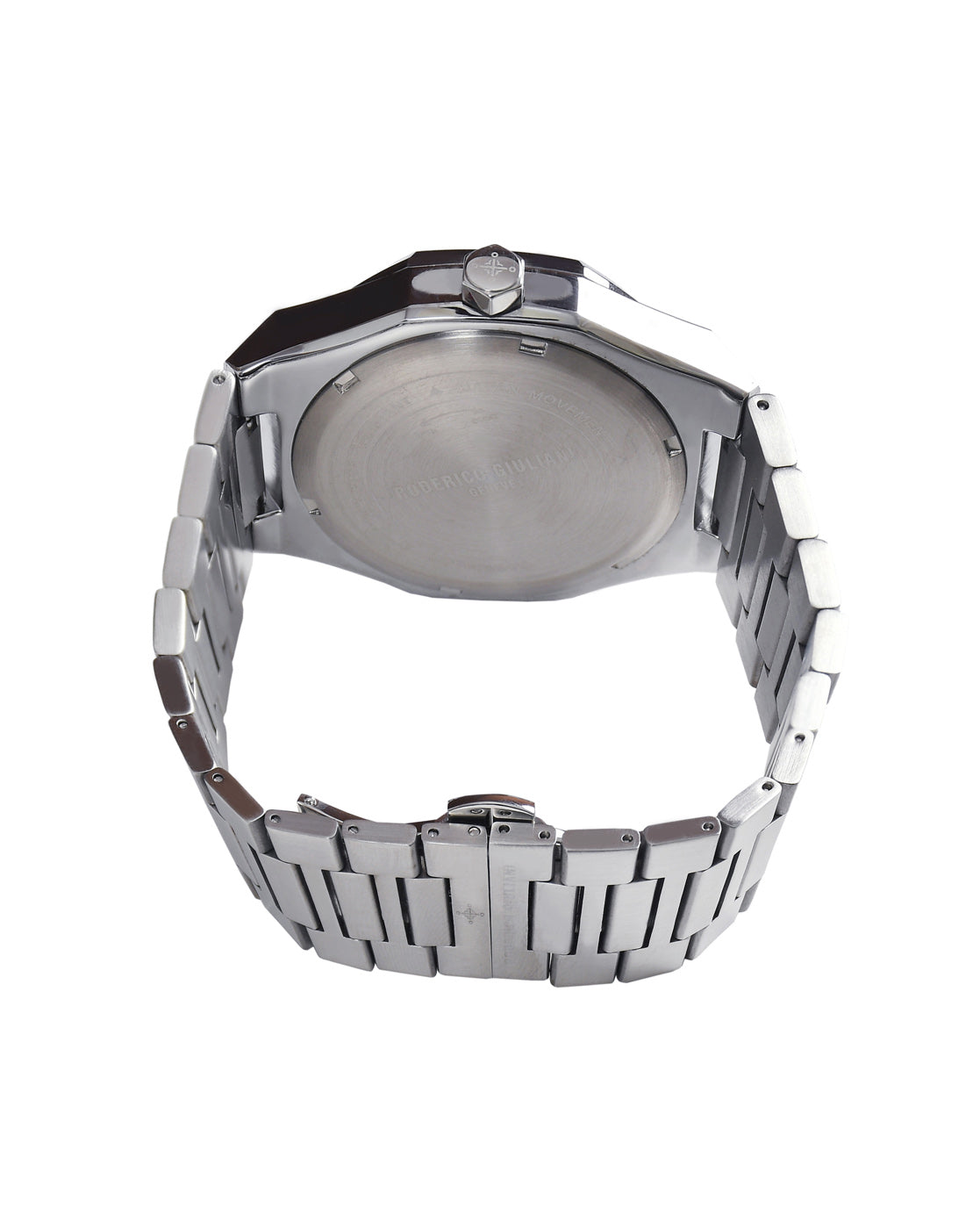 Blue Dial Silver Steel Bracelet Men's Analog Watch