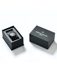 Black Dial Black Steel Bracelet Men's Analog Watch