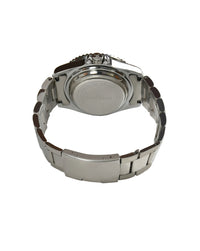 Black Dial Silver Steel Bracelet Men's Analog Watch