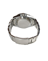Black Dial Silver Steel Bracelet Men's Analog Watch