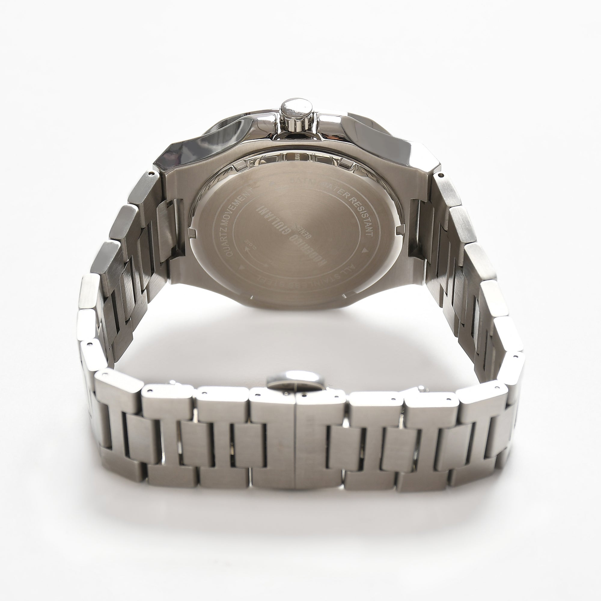 Blue Dial Silver Steel Bracelet Men's Analog Watch