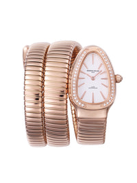 White Dial Rose Gold Steel Bracelet Women's Analog Watch