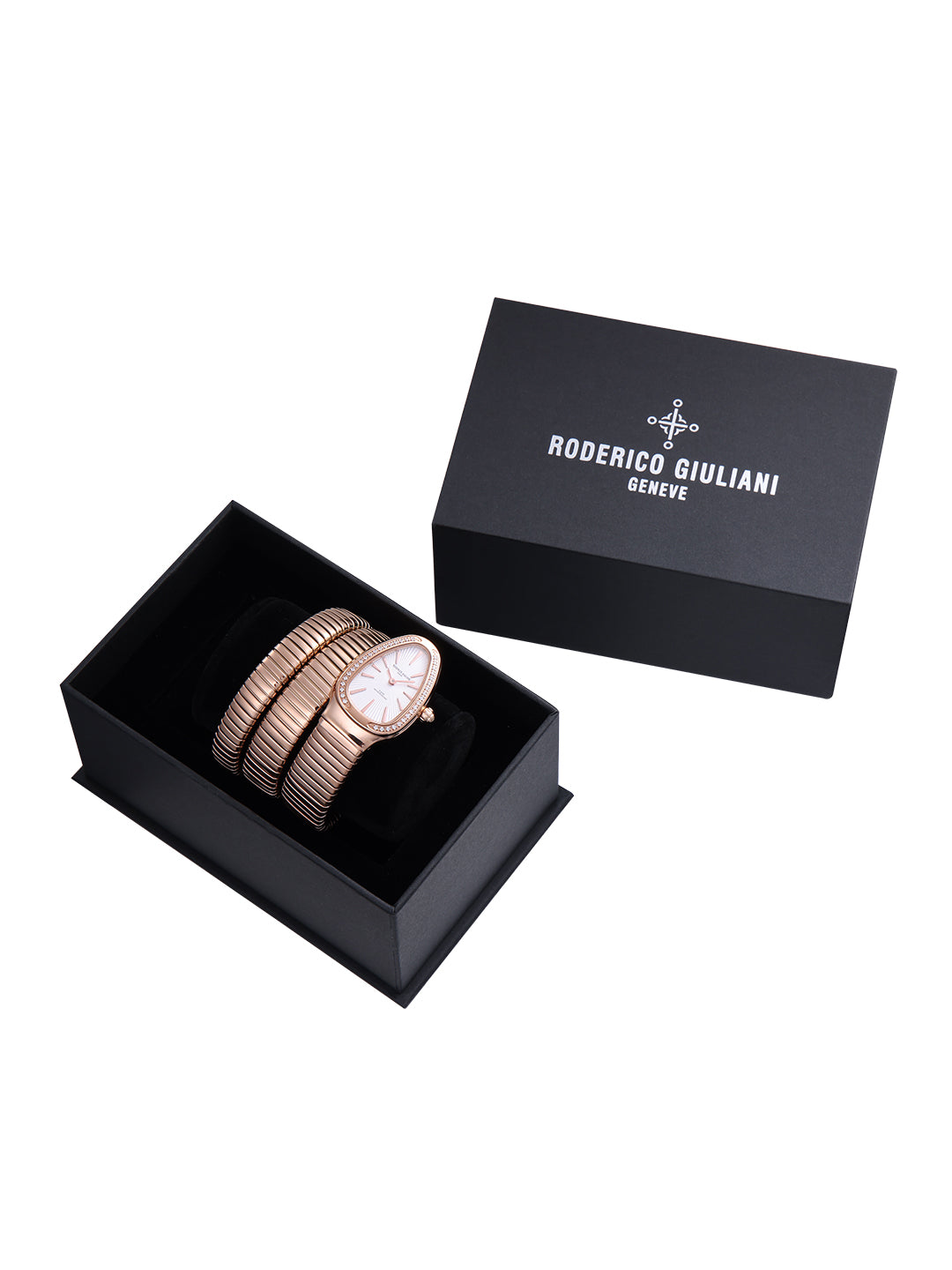 White Dial Rose Gold Steel Bracelet Women's Analog Watch