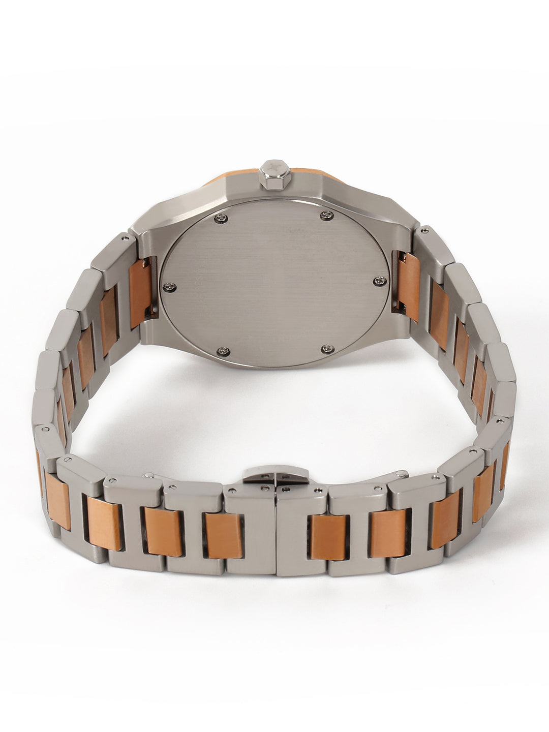 White MOP Dial Dual Tone Steel Bracelet Women's Analog Watch