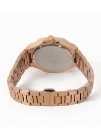 White MOP Dial Rose Gold Steel Bracelet Women's Analog Watch