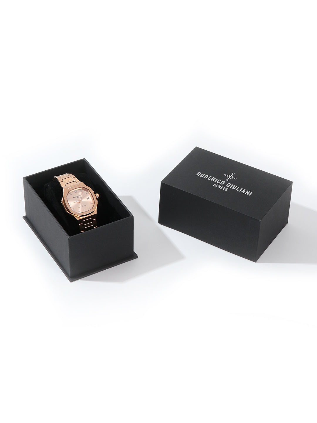 RODERICO GIULIANI ANALOG ROSE-GOLD DIAL ROSE-GOLD STEEL BRACELET WOMEN'S WATCH WSTA-7703